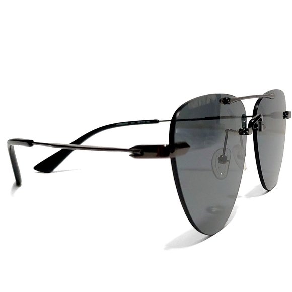 McQ By Alexander McQueen Smoke Dark Grey Black Sunglasses MQ0225SA main image 7